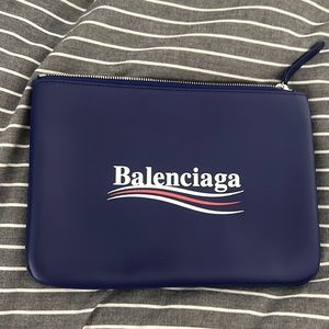 Balenciaga leather pouch